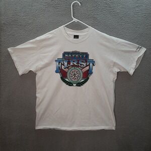 Vintage Classic Platinum Shirt Adult Extra Large White Workwear Farm Barn 1990s